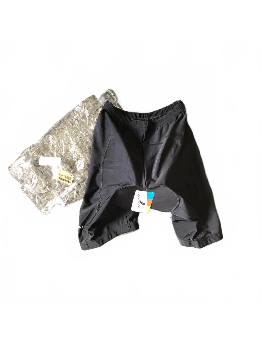 Open Road Black Cycling Bike Shorts with Padding Size Large NWT